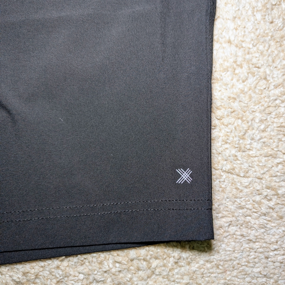 Kenneth Cole Black and Gray Athletic Board Shorts - Picture 2 of 6